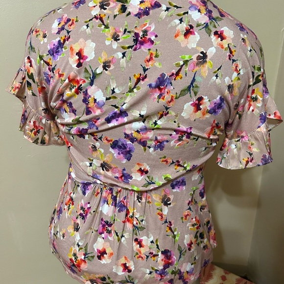 Dolan Left Coast Collection x Anthropologie “Mitzi” Floral Blouse Oversized XS - Picture 5 of 12